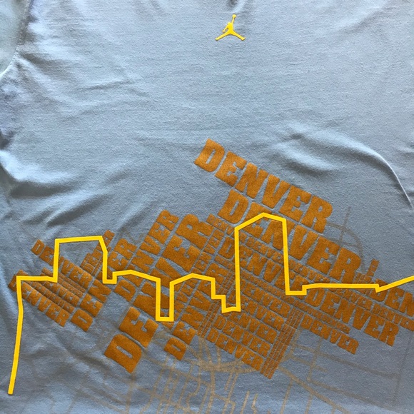 Nike/Jordan blue Denver skyline graphic t-shirt - Picture 4 of 11
